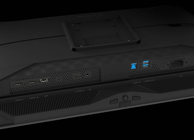 Den nya 1440p OLED-monitorn erbjuder en USB-hubb, men USB PD är mycket begränsad (Bildkälla: Gigabyte)