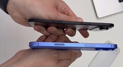 &quot;17 Air&quot; (överst) bredvid en annan iPhone. (Bildkälla: Majin Bu via X)