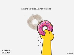 Den andra Simpsons-filmen är planerad att gå upp på biograferna den 23 juli 2027. (Bildkälla: 20th Century Studios via X / tidigare Twitter)