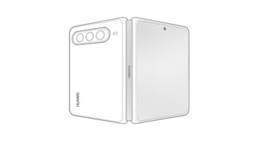 Huawei Pura X Max läckta skisser - utfällda.