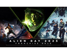 En reklambild för Alien Day 2025 på Steam, som visar omslagsbilder från Alien Isolation, Aliens Dark Descent och Alien Rogue Incursion. (Bildkälla: Steam)