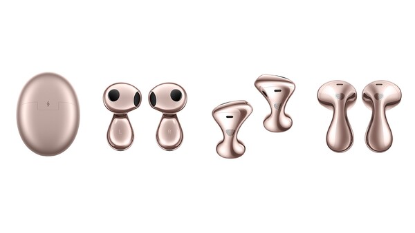 Huawei FreeBuds 6 i roséguld. (Bildkälla: Huawei)