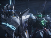 Mecha Break skärmdump som visar mechs redo för strid
