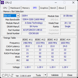 CPU-Z-minne