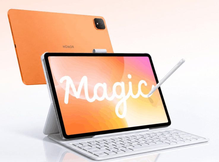 MagicPad 4 visas tillsammans med sitt tangentbord och sin pennan