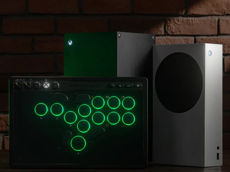 Den nya Xbox Arcade-kontrollen från 8bitdo med RGB-knappbelysning. (Bildkälla: 8bitdo)