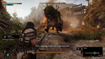 På bilden: En skärmdump från ett spel från Blades of Fire.