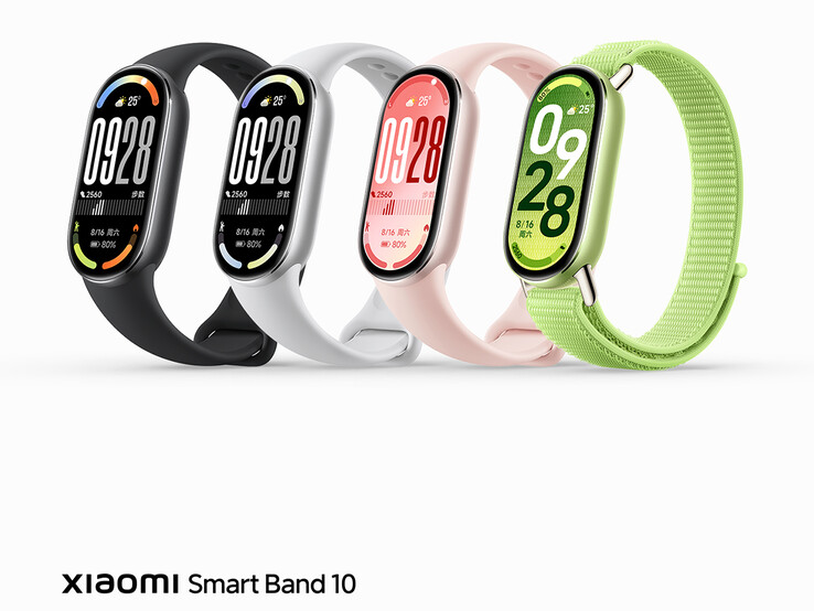 Färgalternativ för Smart Band 10 (Bildkälla: Xiaomi)