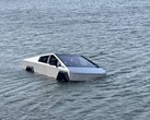 En Tesla Cybertruck fick bärgas från Grapevine Lake i Texas efter ett misslyckat Wade Mode-test.