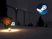 Som spelare i Easy Driving Co. kör du genom slingrande vägar i en sliten kei-lastbil. På bilden - en skärmdump från spelet med Steam-logotypen ovanpå. (Bildkälla: Steam - Redigerad)