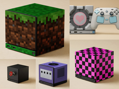 Ett urval av olika community-designade Steam Machine-skins från subredditen r/Steam. (Bildkälla: r/Steam)