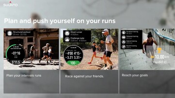 Med Suunto Run kan användarna planera löprundor och till och med tävla mot vänner. (Bildkälla: Suunto)