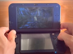 En bild på 3DS-versionen av ”The Legend of Zelda: Twilight Princess” som körs på konsolen