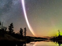 En bild av STEVE-fenomenet (Bildkälla: Dave Markel Photography; beskuren)