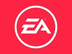 Bild av EA-logotypen på en röd bakgrund. (Bildkälla: Electronic Arts)