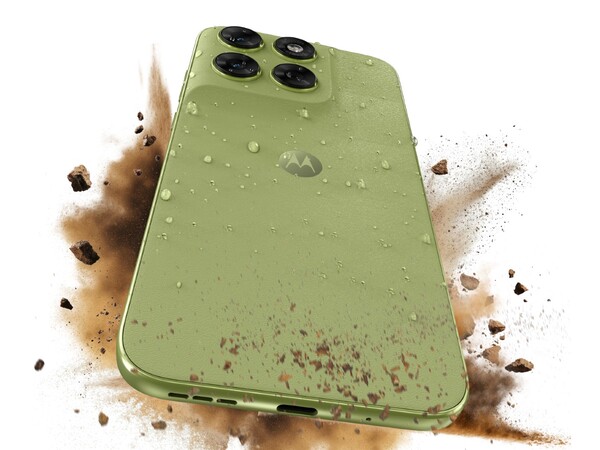 Motorola Moto G67 har en IP64 damm- och vattentålig klassificering. (Bildkälla: Motorola)