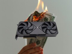 Nvidia GeForce RTX 5090 har varit nästan omöjlig att hitta till det officiella startpriset på 1 999 USD. (Bildkälla: Notebookcheck, Unsplash, redigerad)