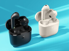 Sennheiser Accentum Open, på bilden i svart och creme, har en total batteritid på 28 timmar. (Bildkälla: Sennheiser)