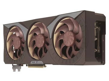 Asus GeForce RTX 5080 16GB GDDR7 Noctua OC Edition sidovy. (Bildkälla: Asus)