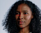 Ansikte med skanningslinjer för ansiktsigenkänning