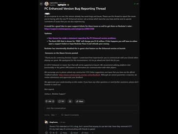 GTA 5 Förbättrad bugglista Reddit-post (Bildkälla: Grand Theft Auto Online subreddit)