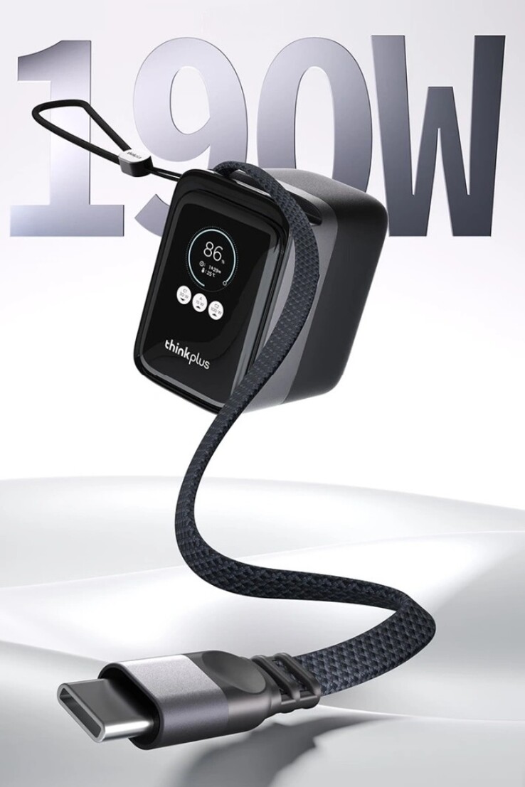 Lenovo ThinkPlus utdragbar kabel högeffektiv bärbar powerbank 190W 20K