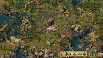 På bilden: En skärmdump från Stronghold: Definitive Edition.
