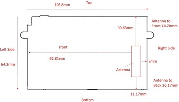 Dimensionsskiss för Fujifilms kompaktkamera med halvbildsformat. (Bildkälla: FCC)