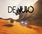 Banner för Star Wars: Galactic Racer och Denuvo visas
