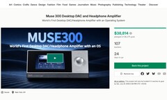 Finansieringsstatus för Muse 300 på Kickstarter per den 30 juni 2026