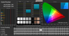 CalMAN Color Checker - Efter kalibrering