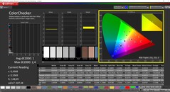 CalMAN ColorChecker (målfärgrymd: DCI-P3)