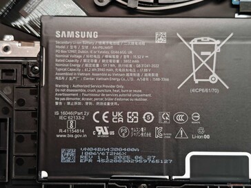 Specifikationer för batteri