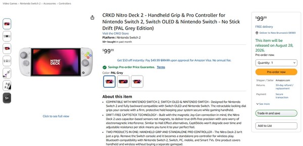 Amazon har avslöjat det exakta lanseringsdatumet för Nitro Deck 2.