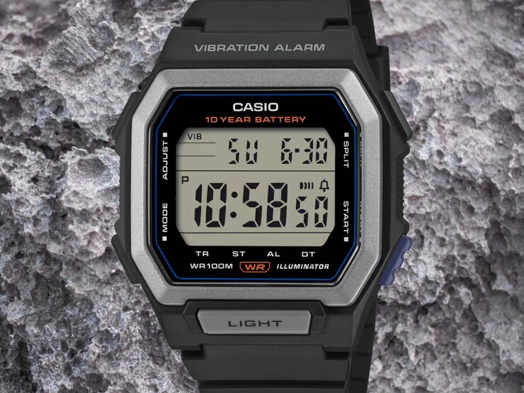 Casio W-738-H-1AJF har en vattentålighet på 100 m (10 bar)