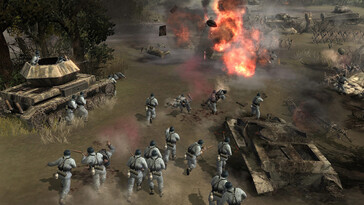 På bilden: En skärmdump från ett spel från Company of Heroes.