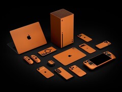 Dbrand Cosmic Orange skin finns tillgängligt för ett brett utbud av enheter. (Bildkälla: Dbrand)