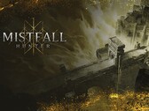 Nyckelillustration till Mistfall Hunter som lyfter fram den mörka fantasivärlden Gyldenmist.