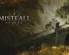 Nyckelillustration till Mistfall Hunter som lyfter fram den mörka fantasivärlden Gyldenmist.