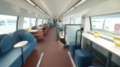 Loungen i TGV M med gott om utrymme