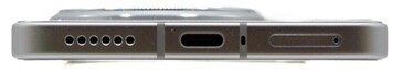 Botten: högtalare, USB, mikrofon, SIM-kortplats