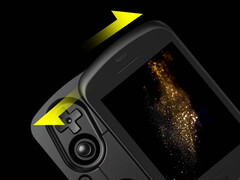 RG Slide återknyter till den klassiska designen hos PSP Go och Xperia Play. (Bildkälla: Anbernic)