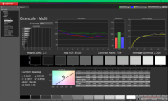 Gråskala efter kalibrering