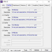 CPU-Z: Cache