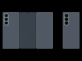 Läckt animation för Samsungs kommande trefaldiga telefon. (Bildkälla: TechHighest på X)