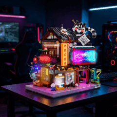 Lumibricks nya mangabutik är upplyst