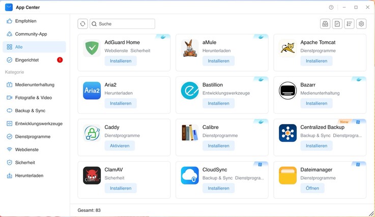 I TOS7 App Store finns för närvarande 83 appar att ladda ner.