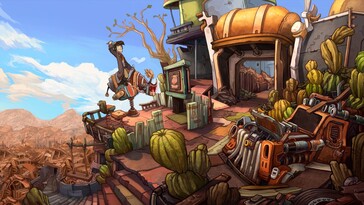 Bild: En skärmdump från spelet Deponia.