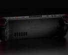 En bild bakifrån av Steam Deck OLED