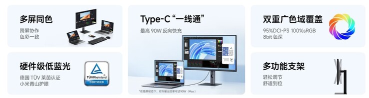 USB-C och en ökad uppdateringsfrekvens stöds. (Bildkälla: Xiaomi)
